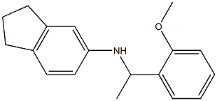 N-[1-(2-methoxyphenyl)ethyl]-2,3-dihydro-1H-inden-5-amine Struktur