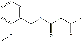 N-[1-(2-methoxyphenyl)ethyl]-3-oxobutanamide 结构式