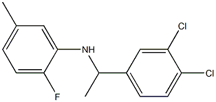 N-[1-(3,4-dichlorophenyl)ethyl]-2-fluoro-5-methylaniline Structure