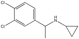 N-[1-(3,4-dichlorophenyl)ethyl]cyclopropanamine 化学構造式