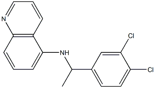 N-[1-(3,4-dichlorophenyl)ethyl]quinolin-5-amine Structure