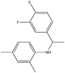 N-[1-(3,4-difluorophenyl)ethyl]-2,4-dimethylaniline Struktur