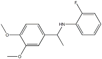 N-[1-(3,4-dimethoxyphenyl)ethyl]-2-fluoroaniline,,结构式