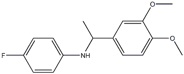 N-[1-(3,4-dimethoxyphenyl)ethyl]-4-fluoroaniline Structure