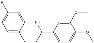 N-[1-(3,4-dimethoxyphenyl)ethyl]-5-fluoro-2-methylaniline Struktur