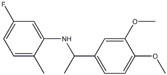 N-[1-(3,4-dimethoxyphenyl)ethyl]-5-fluoro-2-methylaniline Structure