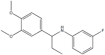 N-[1-(3,4-dimethoxyphenyl)propyl]-3-fluoroaniline Struktur