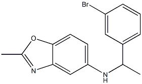 N-[1-(3-bromophenyl)ethyl]-2-methyl-1,3-benzoxazol-5-amine Structure