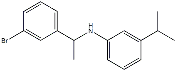  N-[1-(3-bromophenyl)ethyl]-3-(propan-2-yl)aniline