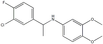 N-[1-(3-chloro-4-fluorophenyl)ethyl]-3,4-dimethoxyaniline Structure