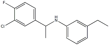 N-[1-(3-chloro-4-fluorophenyl)ethyl]-3-ethylaniline Structure