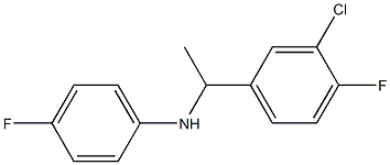 N-[1-(3-chloro-4-fluorophenyl)ethyl]-4-fluoroaniline Structure