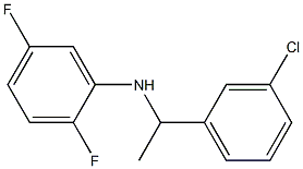 N-[1-(3-chlorophenyl)ethyl]-2,5-difluoroaniline Structure