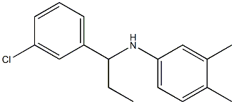 N-[1-(3-chlorophenyl)propyl]-3,4-dimethylaniline