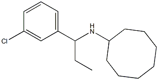 N-[1-(3-chlorophenyl)propyl]cyclooctanamine Structure