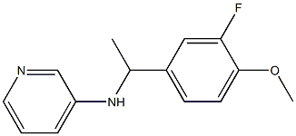 N-[1-(3-fluoro-4-methoxyphenyl)ethyl]pyridin-3-amine,,结构式