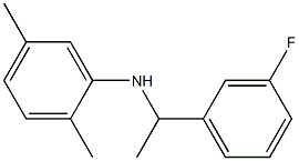 N-[1-(3-fluorophenyl)ethyl]-2,5-dimethylaniline Struktur