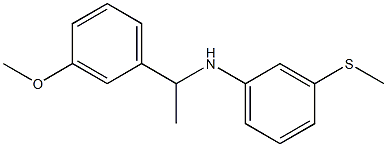 N-[1-(3-methoxyphenyl)ethyl]-3-(methylsulfanyl)aniline 结构式