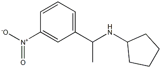 N-[1-(3-nitrophenyl)ethyl]cyclopentanamine Structure