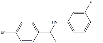 N-[1-(4-bromophenyl)ethyl]-3-fluoro-4-methylaniline Structure