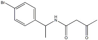 N-[1-(4-bromophenyl)ethyl]-3-oxobutanamide Structure