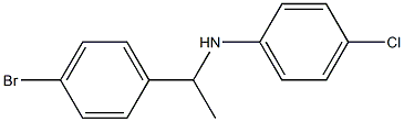 N-[1-(4-bromophenyl)ethyl]-4-chloroaniline,,结构式