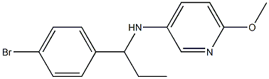 N-[1-(4-bromophenyl)propyl]-6-methoxypyridin-3-amine,,结构式