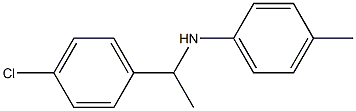 N-[1-(4-chlorophenyl)ethyl]-4-methylaniline Structure