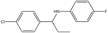 N-[1-(4-chlorophenyl)propyl]-4-fluoroaniline Structure