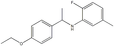 N-[1-(4-ethoxyphenyl)ethyl]-2-fluoro-5-methylaniline Struktur