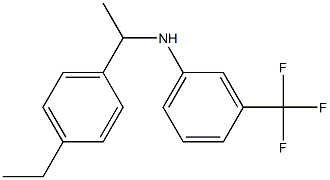 N-[1-(4-ethylphenyl)ethyl]-3-(trifluoromethyl)aniline Struktur