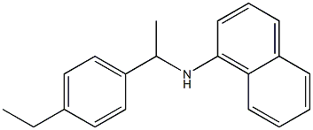 N-[1-(4-ethylphenyl)ethyl]naphthalen-1-amine,,结构式