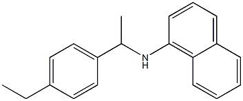 N-[1-(4-ethylphenyl)ethyl]naphthalen-1-amine Struktur