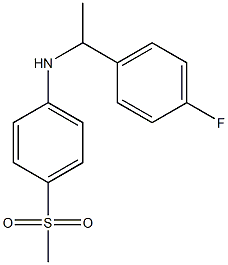 N-[1-(4-fluorophenyl)ethyl]-4-methanesulfonylaniline