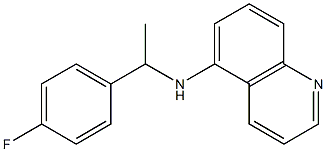 N-[1-(4-fluorophenyl)ethyl]quinolin-5-amine Structure