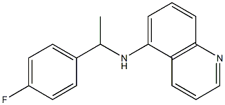 N-[1-(4-fluorophenyl)ethyl]quinolin-5-amine Struktur