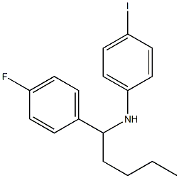 N-[1-(4-fluorophenyl)pentyl]-4-iodoaniline|