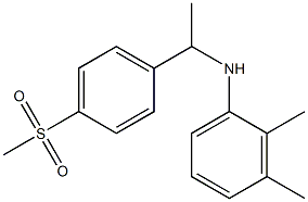 N-[1-(4-methanesulfonylphenyl)ethyl]-2,3-dimethylaniline Structure