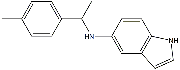 N-[1-(4-methylphenyl)ethyl]-1H-indol-5-amine,,结构式