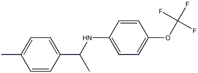 N-[1-(4-methylphenyl)ethyl]-4-(trifluoromethoxy)aniline Structure