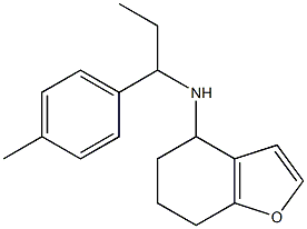 N-[1-(4-methylphenyl)propyl]-4,5,6,7-tetrahydro-1-benzofuran-4-amine,,结构式