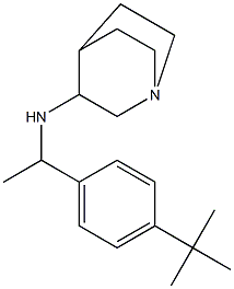 N-[1-(4-tert-butylphenyl)ethyl]-1-azabicyclo[2.2.2]octan-3-amine 结构式