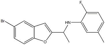 N-[1-(5-bromo-1-benzofuran-2-yl)ethyl]-2-fluoro-5-methylaniline Structure