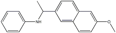 N-[1-(6-methoxynaphthalen-2-yl)ethyl]aniline,,结构式