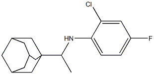 N-[1-(adamantan-1-yl)ethyl]-2-chloro-4-fluoroaniline Structure