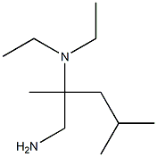 N-[1-(aminomethyl)-1,3-dimethylbutyl]-N,N-diethylamine,,结构式