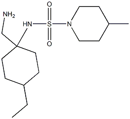 N-[1-(aminomethyl)-4-ethylcyclohexyl]-4-methylpiperidine-1-sulfonamide Structure