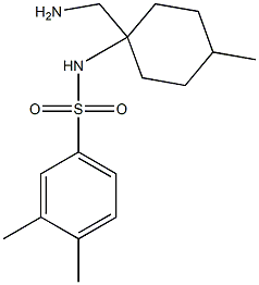 N-[1-(aminomethyl)-4-methylcyclohexyl]-3,4-dimethylbenzene-1-sulfonamide Structure