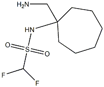 N-[1-(aminomethyl)cycloheptyl]difluoromethanesulfonamide Struktur