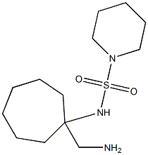 N-[1-(aminomethyl)cycloheptyl]piperidine-1-sulfonamide Structure